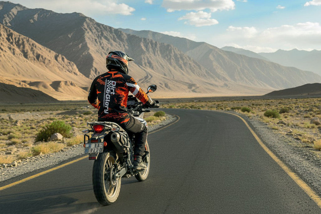 Dirt & Glory Orange Motorcycle Riding Jersey